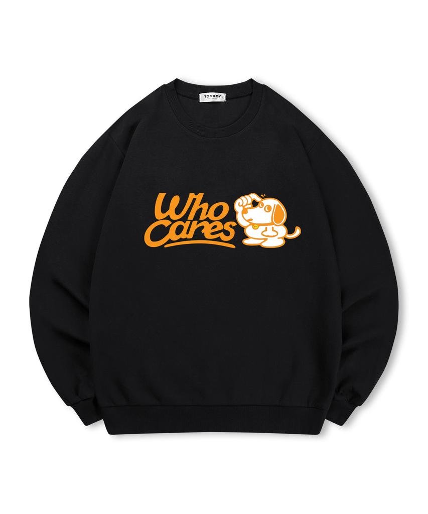 TOPBOY [Non-Fleece Or Fleece] Hucares Printed Sweatshirt (Type A)
