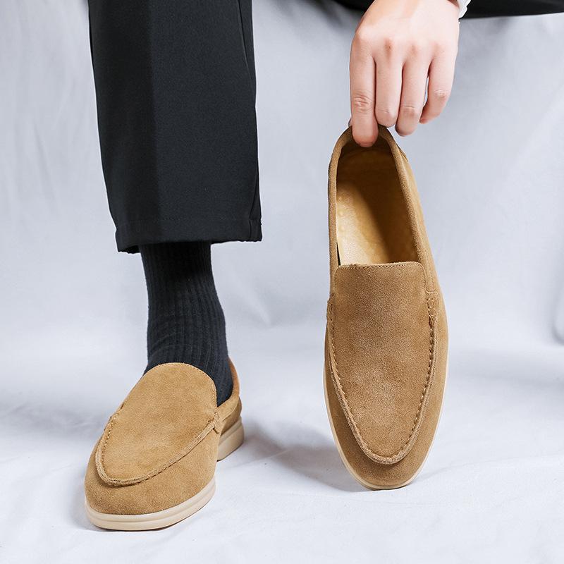 Ленивые мокасины на мягкой подошве, удобная мужская одинарная обувь, тренд для通勤, обувь Doudou 8253-N