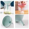 5 Pack Plastic Kitchen Funnel Liquid Funnel Oil Funnel for Filling Bottle with Oil Liquid Food Powder 2 Colors to Choose