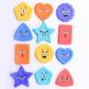 6PCS/set Silicone Children Sensory Stone Textured Silicone Suction Cup Toy  Gift