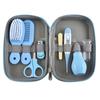 Baby Grooming Kit with Hair Brush Nail Clipper Nose Cleaner Finger Toothbrush Scissor Newborn Care