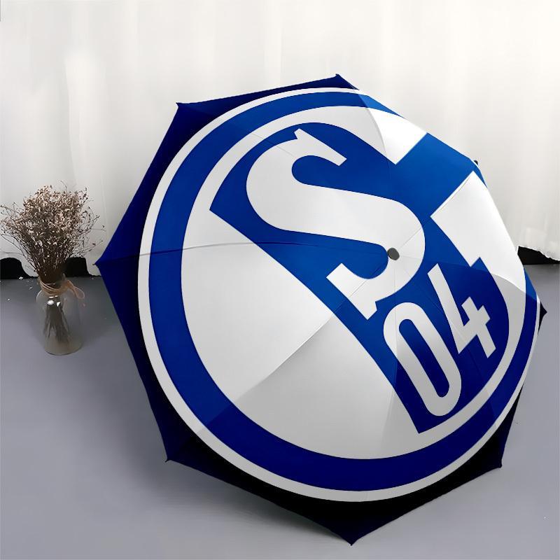 Schalke 04, - Automatic Opening and Closing, 8-rib Structure Portable Umbrella, Suitable for Men and Women in All Seasons - Perfect Gift for