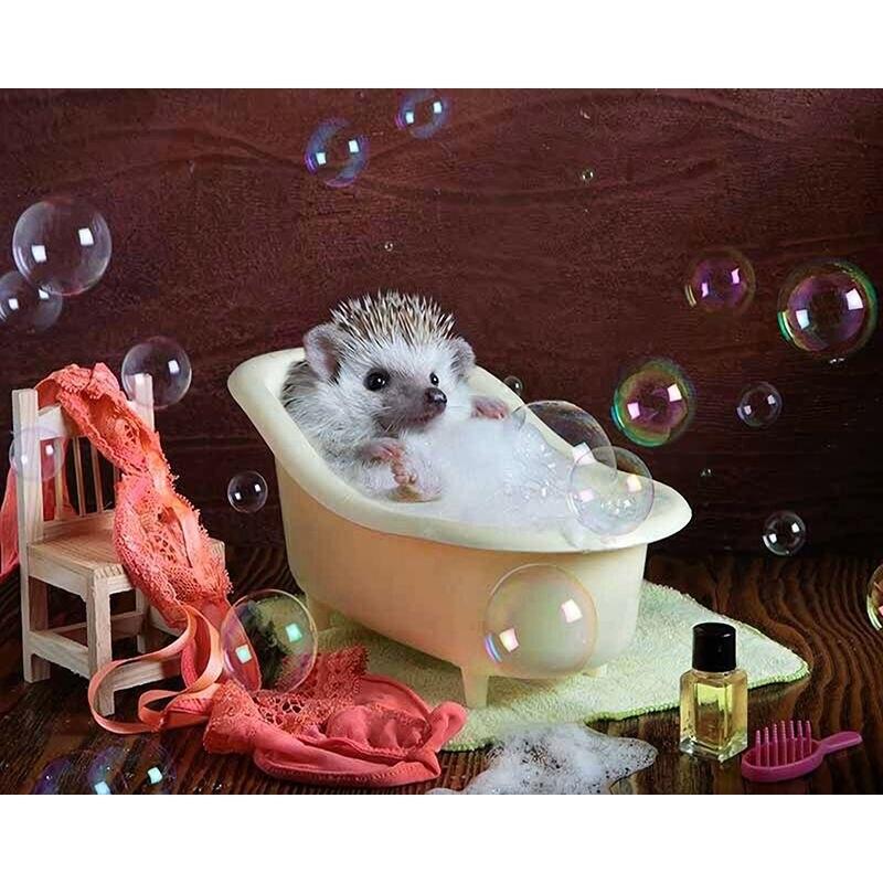 5d полная дрель круглая алмазная живопись ёжик для детей мозаика животное алмаз ручной работы подарок домашний декор 40x50 см