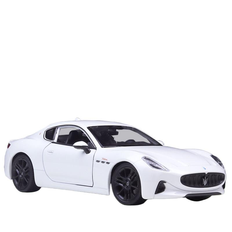 Welly 1/24 2023 Maserati Granturismo Folgore Coupe Alloy Sports Car Model Diecasts Metal Racing Car Vehicles Model Kids Toy Gift