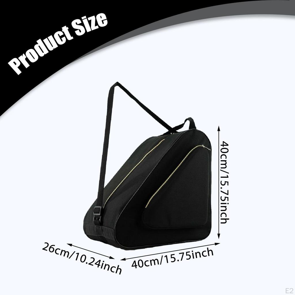Сумка для роликовых коньков Сумка Женская Мужская Детская 40x40x26см Регулируемый плечевой ремень Износостойкая Фигурная