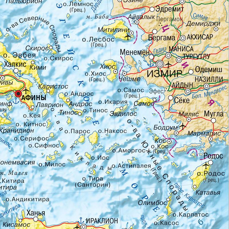 Русский язык, Греция, карта города, иллюстрация, карта, холст, живопись, настенный художественный постер, украшение для дома