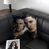 SSupernatural TV Series Cushion Cover Natural Linen Organic Fabric DoubleSided Printing Sofa Home Decor Gift Pillow Case