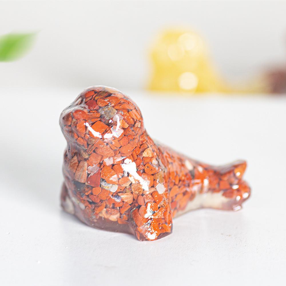 Фигурка морской жизни из смолы и кристалла с ручной работой в стиле Resin Art для домашнего декора и подарков