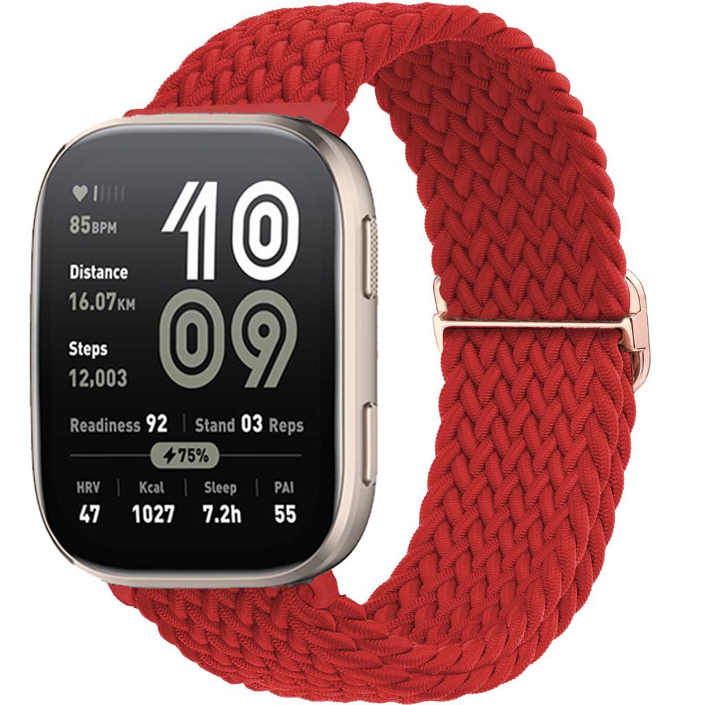 Плетеный ремешок Solo loop для Amazfit bip 6/5/Balance/GTS/4/2e/Mini/3/GTR/4/2/3/Pro ремешок 20мм 22мм браслет для часов huawei gt Ремешок