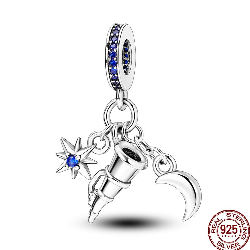 Медный пляж Океанский отпуск Напиток Шарм Морская звезда Бусины Подходят для Пан Оригинальный браслет Сделай сам Праздничные украшения Подарок