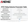 ANENG RT01 Тестер реле Aermotor 11-25 В Детектор напряжения автомобильного аккумулятора Светодиодный индикатор Анализатор генератора Диагностический инструмент