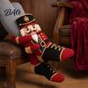 Christmas Stockings for Presents 3D Hugging Fireplace Decorations, Large Knit Holiday Gift Reusable Thick Fabric Stocking Bags with Santa/Elk/Snowman