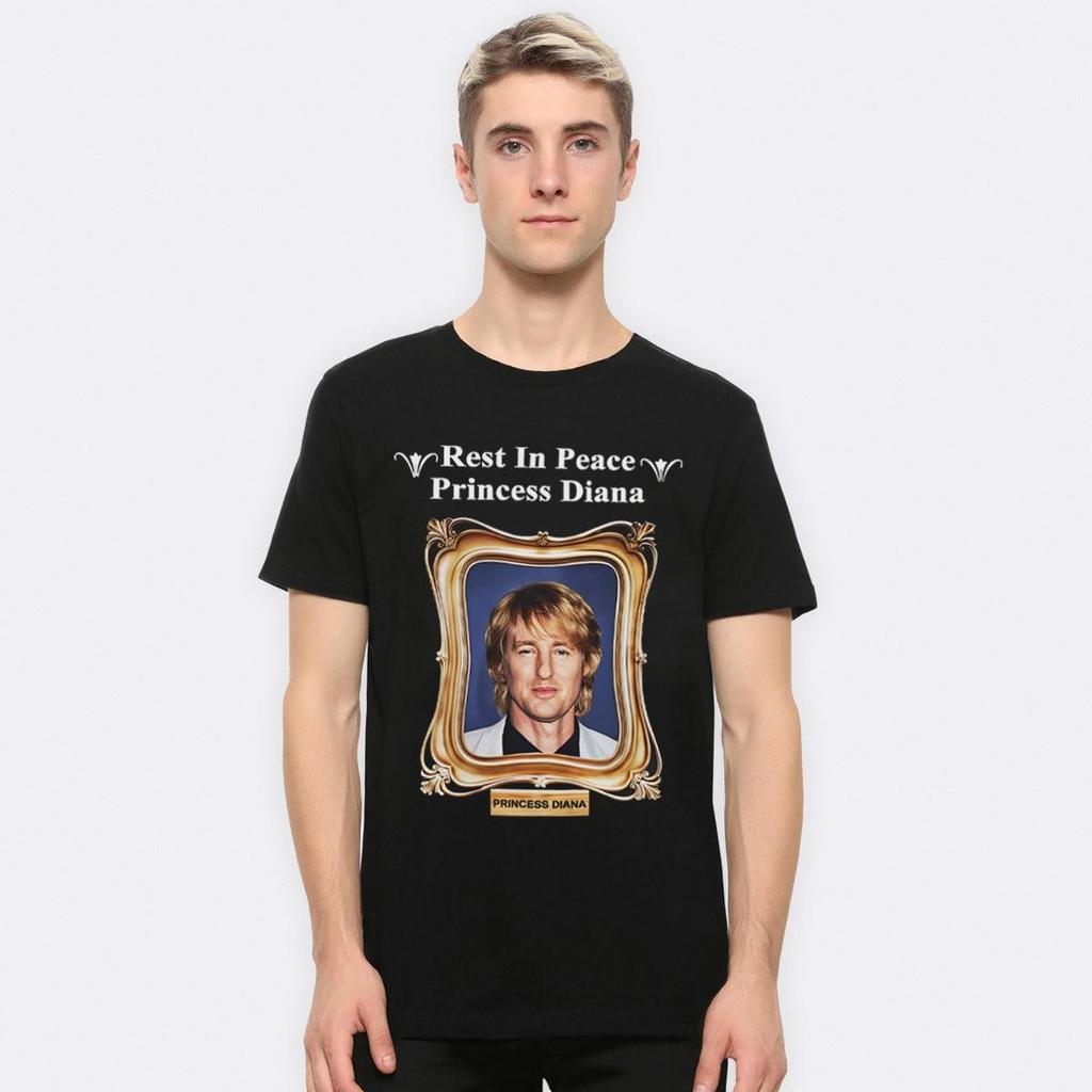 Rest In Peace Princess Diana Owen Wilson Funny T-Shirt, Men's and Women's Sizes (MOV-98900)