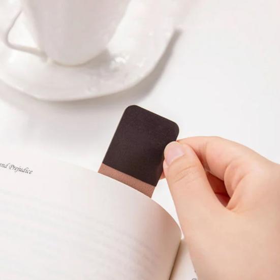 Magnetic Faux Leather Bookmark Magnetic Closure Book Clip Slim Corner Fit Reading