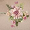 Plastic Artificial Dahlia Rose Flowers Realistic Fake Flowers  Living Room Decor