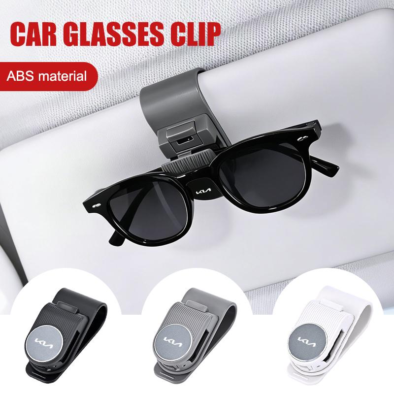 Keyring Car Sun Visor Glasses Clip Multifunctional Sunglasses Holder For KIA KN Pegas Sorento Soul Cerato Sportage OptimaNiroKX5 rnqt40
