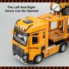 1/32 Engineeringtoy Transport Cars Модель игрушечного сплава литой двухслойный грузовик игрушка инерционный звук свет транспорт для мальчиков подарок