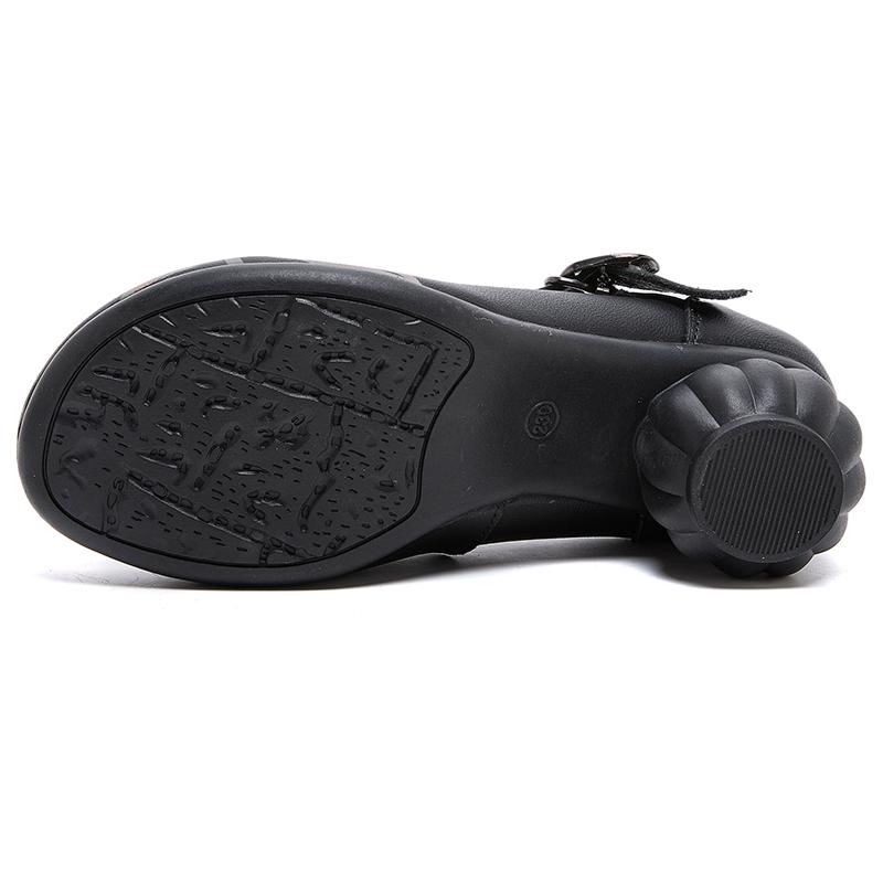 Fashion GKTINOO 2025 Spring Flower Genuine Cow Leather Shoes Women Shoes Elegant Fashion Shoes Woman Retro Handmade Shoes High Heels