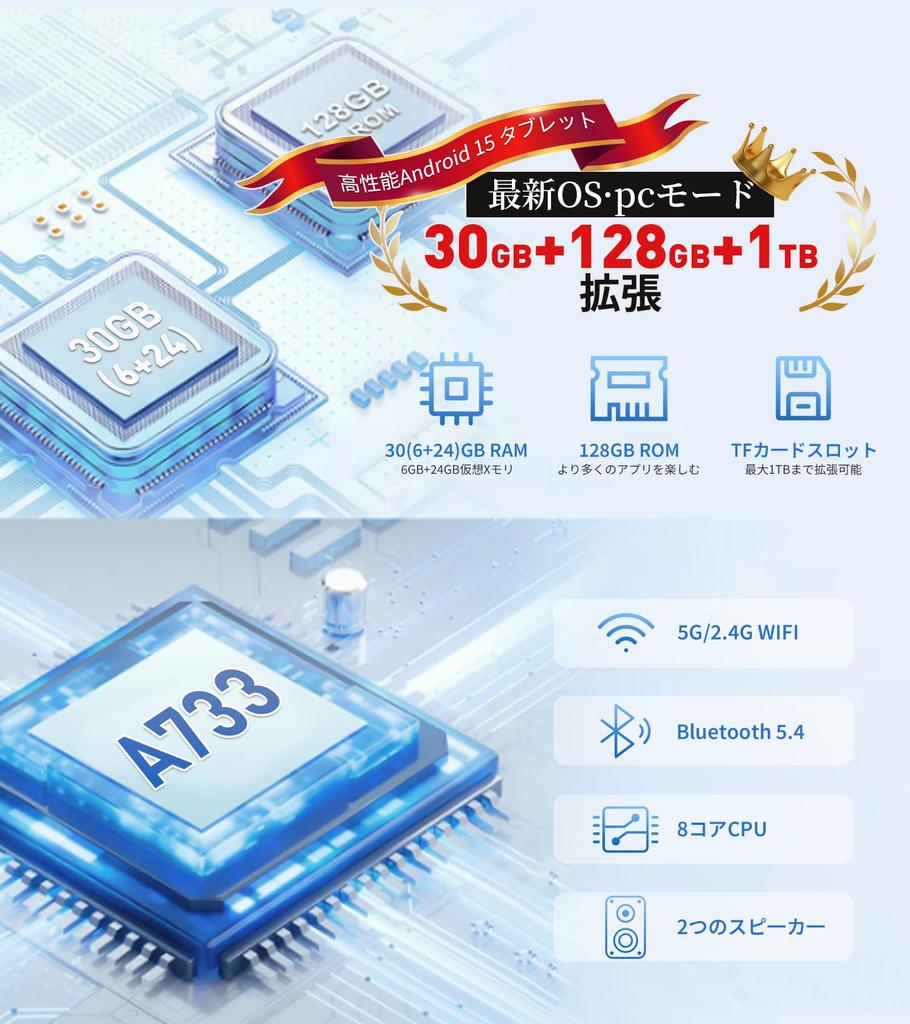 Новый для Android 15 Планшет с Android Детский ПК Режим IPS Widevine Онлайн GMS Беспроводной Разделенный экран Детский просмотр 2025, 10-дюймовый 30 ГБ+128 ГБ+1 ТБ