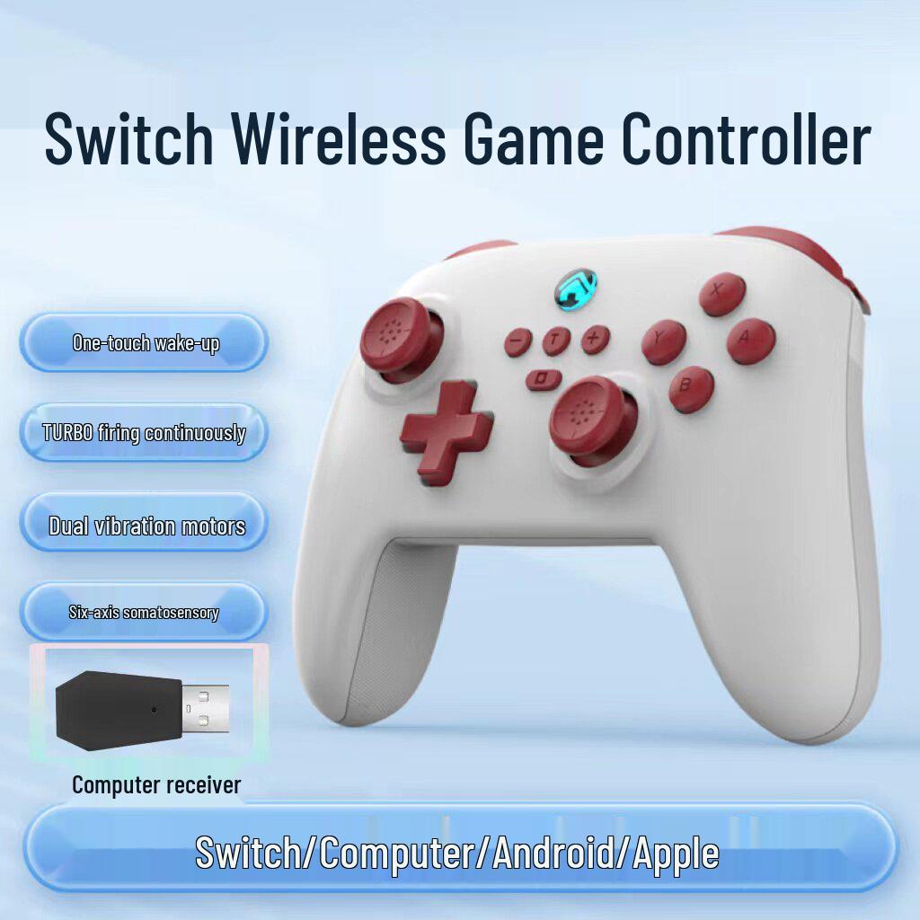Беспроводной Bluetooth-контроллер Switch Pro с шестиосевым гироскопом, двойной вибрацией и макропрограммированием