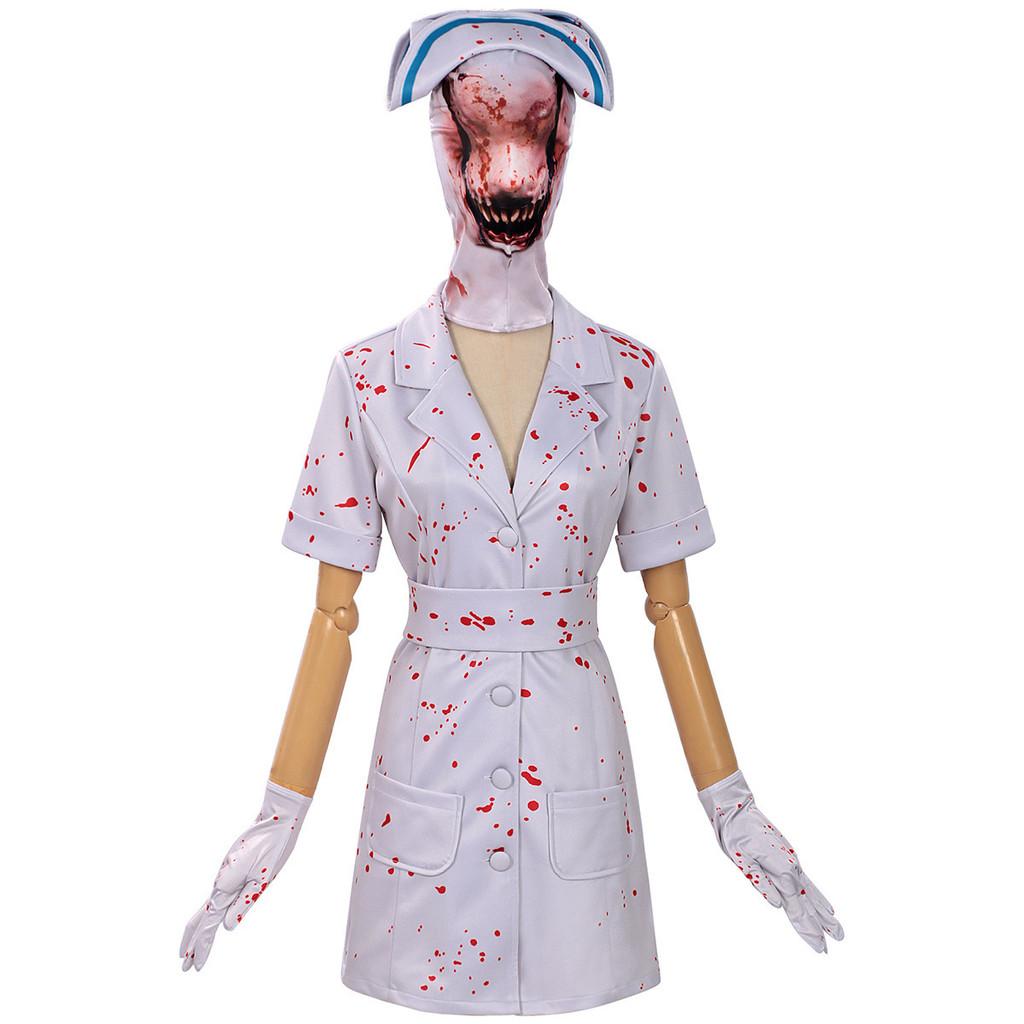 Костюм Косплея Медсестры из Silent Hill Для Хэллоуина Ужасы Ролевые Игры Девочки и Мальчики