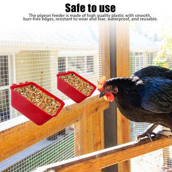 5 шт., чашки для клеток для кур, подвесные кормушки для птиц, миски для воды с крючками, миски для корма для кроликов, голубей, мелких животных
