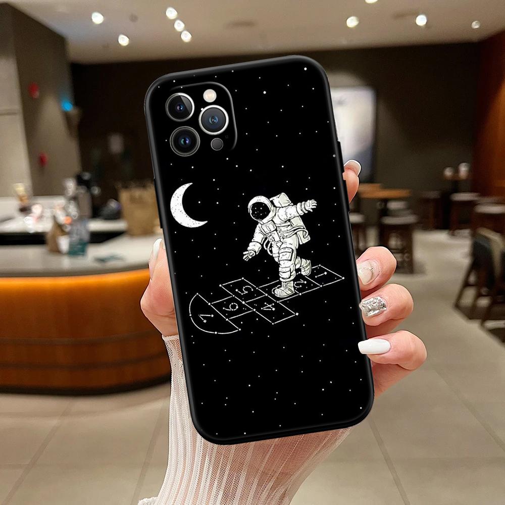 RA4 Astronaut Space Moon Alien New High-End Shell Phone Case for Redmi Note 10 11 12 Pro Max 10S 10C 10T 11A 11S 12S 12C