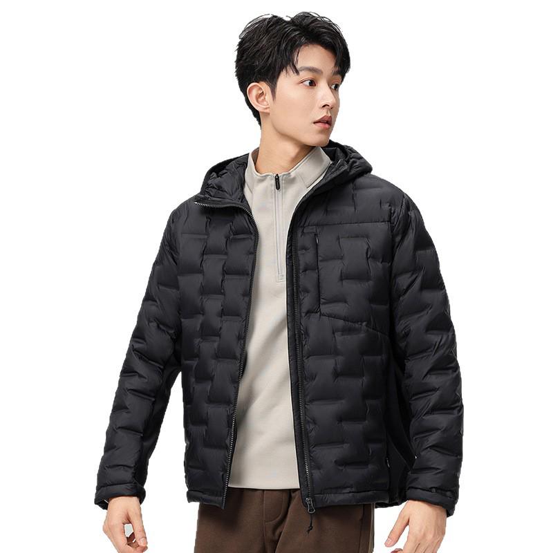 Unisex Lightweight Hooded Down Jacket - 2025 Winter, 90% Down, Warm, Casual Sportswear for Couples