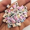 100 Pcs/lot Acrylic Beads Letter Bead Jewelry Finding For DIY Necklace Bracelet 6mm Fashion Wholesale High-quality New