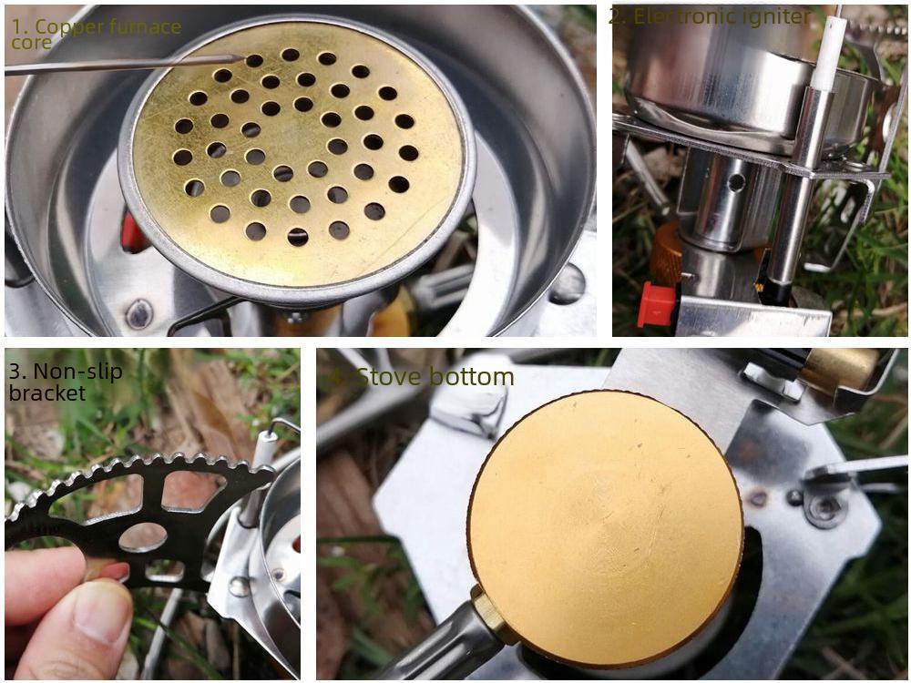 Чанцзиньшань ветрозащитная медная переносная походная печь