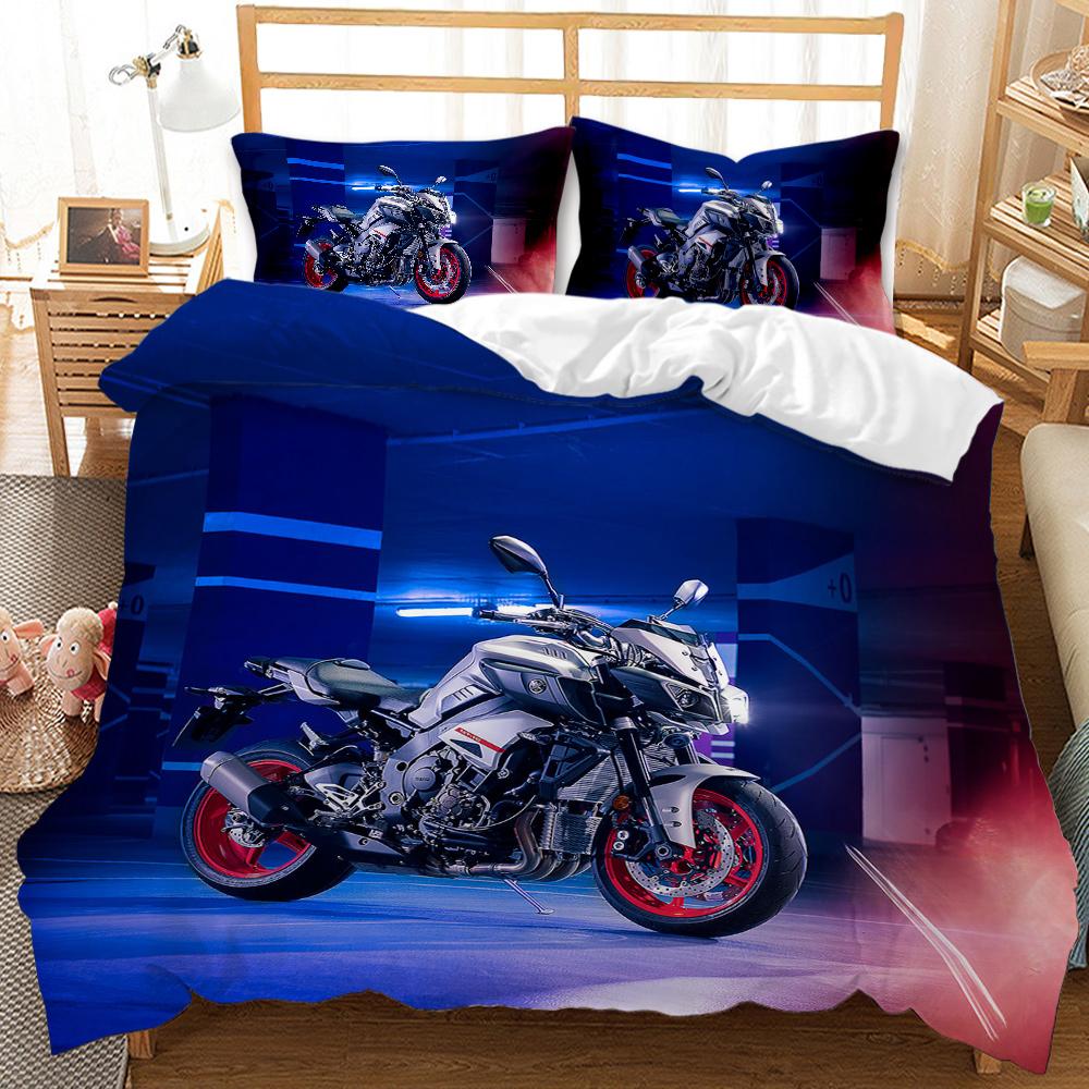 Comforter Motorbike Comforter Set Queen Size Boys Motocross Rider Teen Racing Motorcycle Dirt Bike Bedding Set