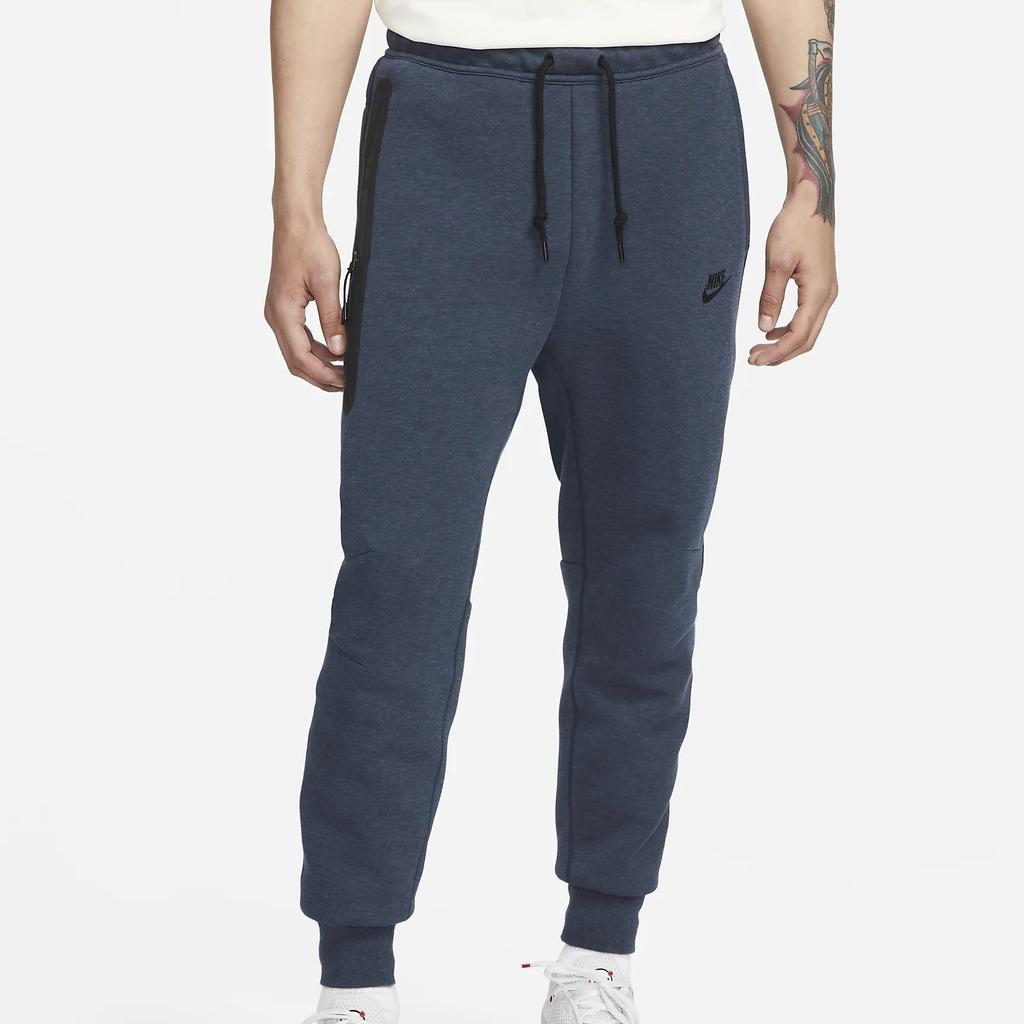 Nike Tech Fleece Sweatpants Obsidian Heather/Black Men Bottoms Blue FB8002-473