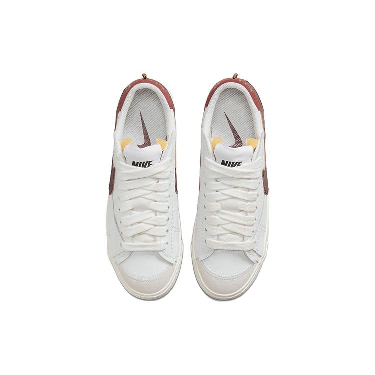 Nike Кроссовки женские Blazer Low 77 Jumbo Белый Темно-свекольный Cinnabar Черный DQ1470-104