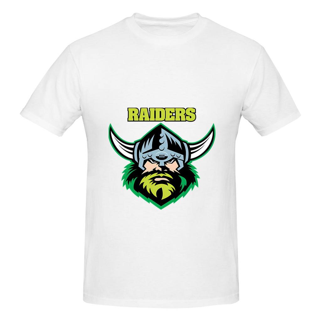 The Raiders Canberra Logo Trendy Tshirt Simple Korean Style Double Edging Short Sleeve