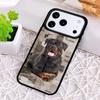 Cute Rottweiler Dog Phone Case for iPhone 17 Air 16 15 11 12 14 13 Pro Max Shockproof Cover