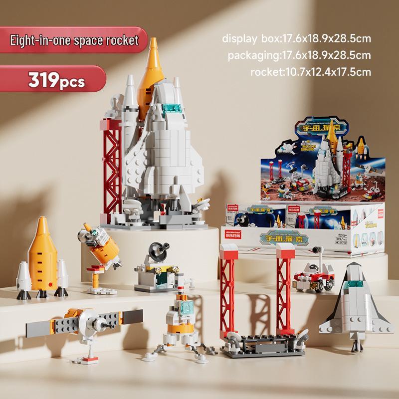 Детский конструктор космического шаттла, совместимый с LEGO, развивающая игрушка