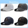 Black Korean Style Baseball Cap With Breathable Mesh For Summer Outdoor Activities