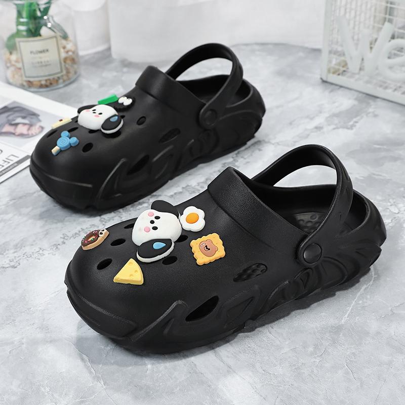 Мужская обувь. Износостойкие, мягкие и удобные мужские тапочки. Нескользящие мужские сандалии с отверстиями для дома и улицы. Сандалии на плоской подошве.