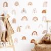 Rainbow Wall Stickers For Kids Rooms Nordic Bohemia Style Decorative Sticker