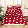 3D пододеяльник на День святого Валентина, 2/3 предмета, комплект постельного белья «Романтическая любовь», кровать King/Queen, полный размер, роскошный пододеяльник, чехол для влюбленной пары