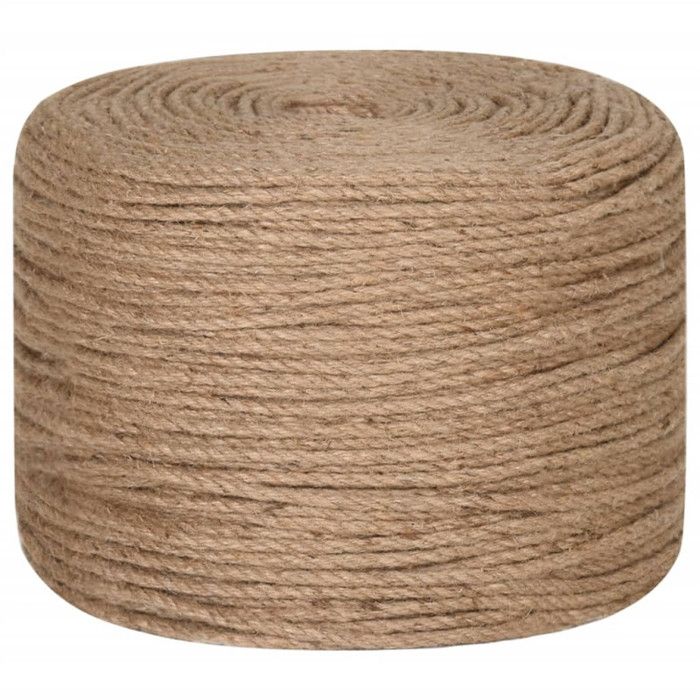 VidaXL Jute Rope 50 M Long 6 Mm Thick 153739