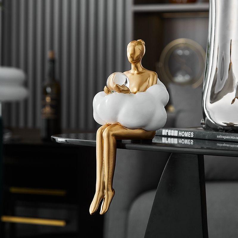 Абстрактная фигурка балерины в облаках для стола – креативное украшение для дома и кабинета