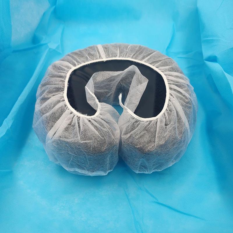 Чехлы на подголовники, 50 шт./упак., одноразовые массажные чехлы для подставки для лица, белый цвет, U-образная наволочка, эластичная нетканая ткань