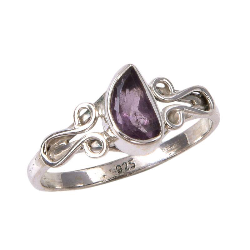 Natural Pink Amethyst Gemstone Handmade 925 Sterling Silver Gift Ring S.7 e1v03
