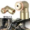 M18 X 1.5 Brass Fitting Universal Connector Plug Kit Exhaust P0420 P0430 90 Degree O2 Oxygen Sensor Spacer Extender Tools