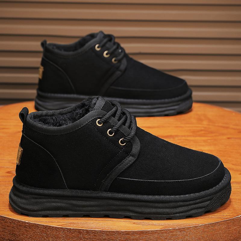 Мужская обувь размера 39-45, зимняя теплая обувь, мужские зимние ботинки, бархатные и утолщенные, нескользящие и износостойкие мужские ботинки для активного отдыха