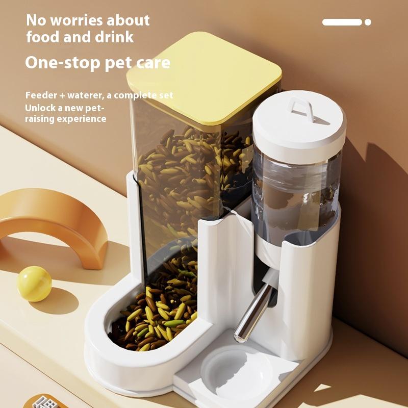 Большая емкость 2в1 кормушка и поилка для хомяка, герметичная, автоматическая кормушка, диспенсер для воды, герметичная, для еды, принадлежности для мелких питомцев
