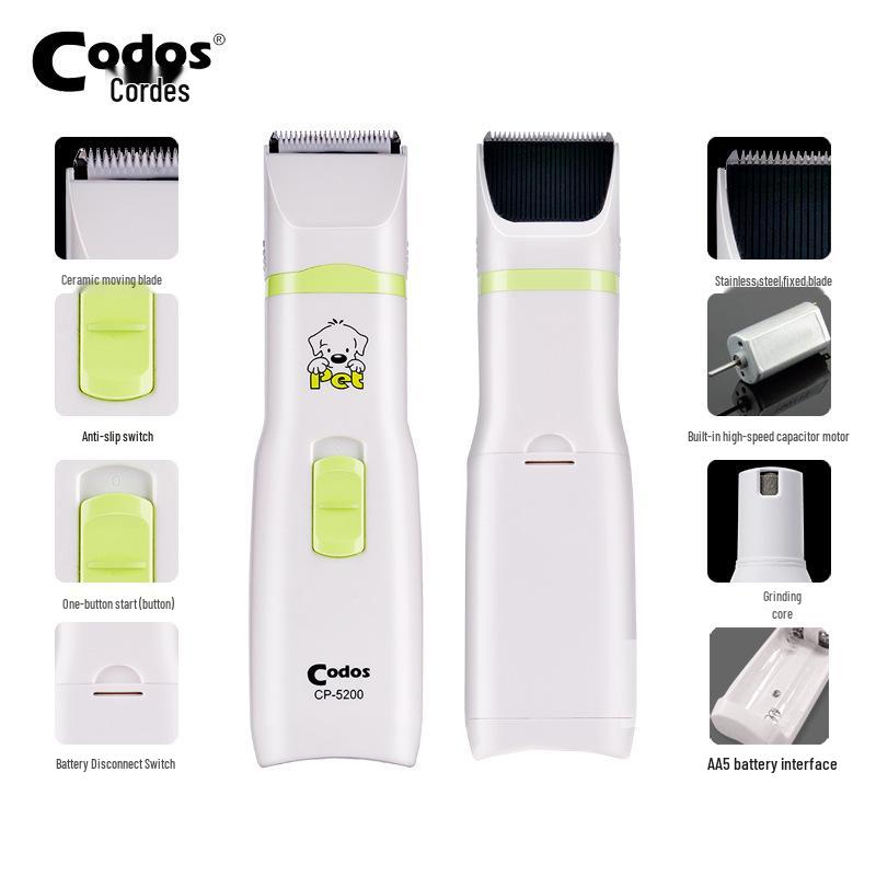 Kodes CP-5200 Машинка для стрижки питомцев и шлифовальная машинка для ногтей Комбо для собак - Бесплатная доставка