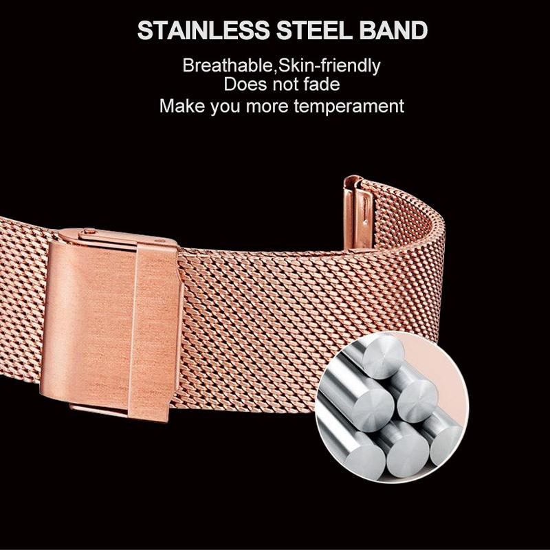 Changing Flowers Women Wristwatch Simple Fashion Pink Mesh Belt Japanese Movement Waterproof Quartz Women Watches