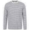 Унисекс футболка с длинным рукавом в полоску
